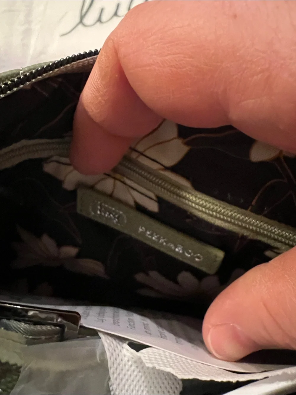 Lug Peekaboo 2 Matte Luxe Wristlet in Sage NWT